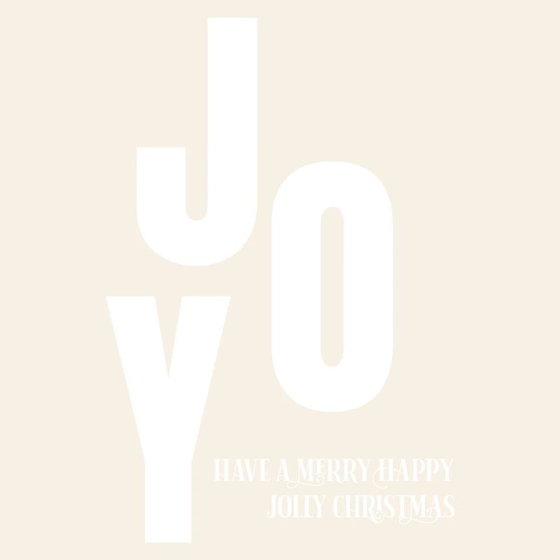 Logo typographique de Noël joyeux