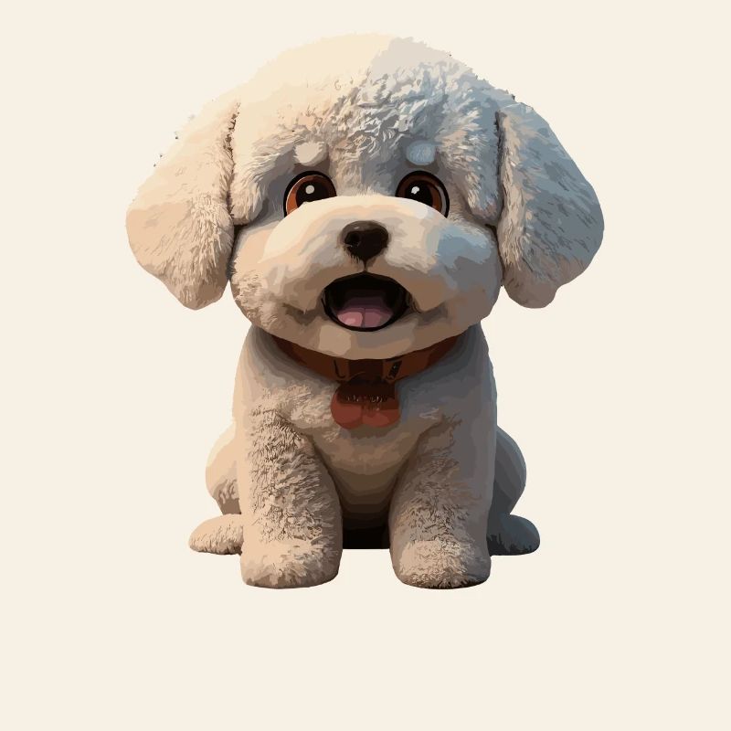 Chiot mignon avec un regard joyeux