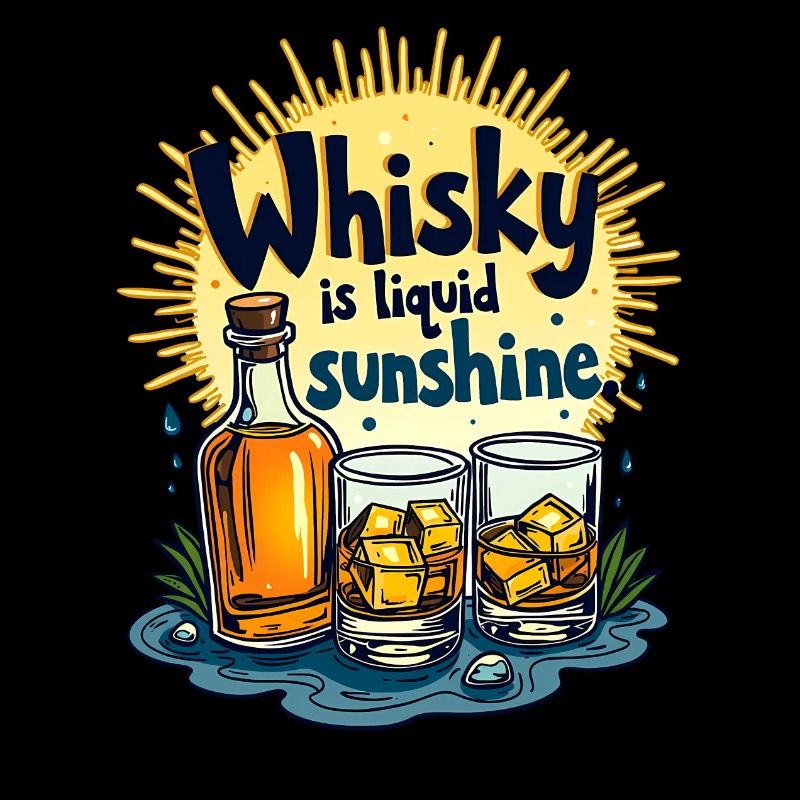 WHISKY IS LIQUID SUNSHINE