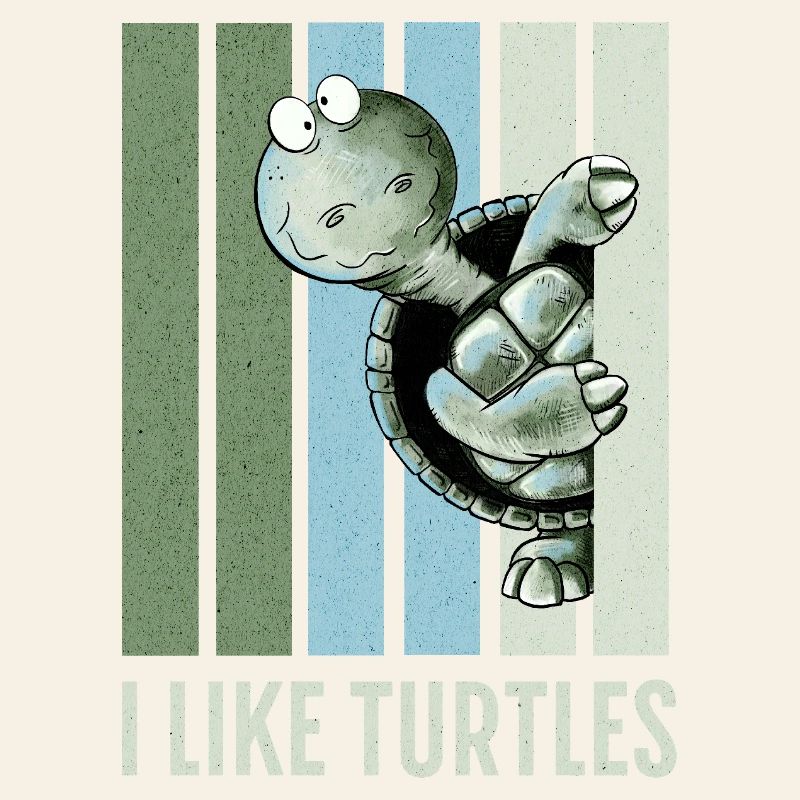 I Like Turtles Turtle Retro Vintage Saying