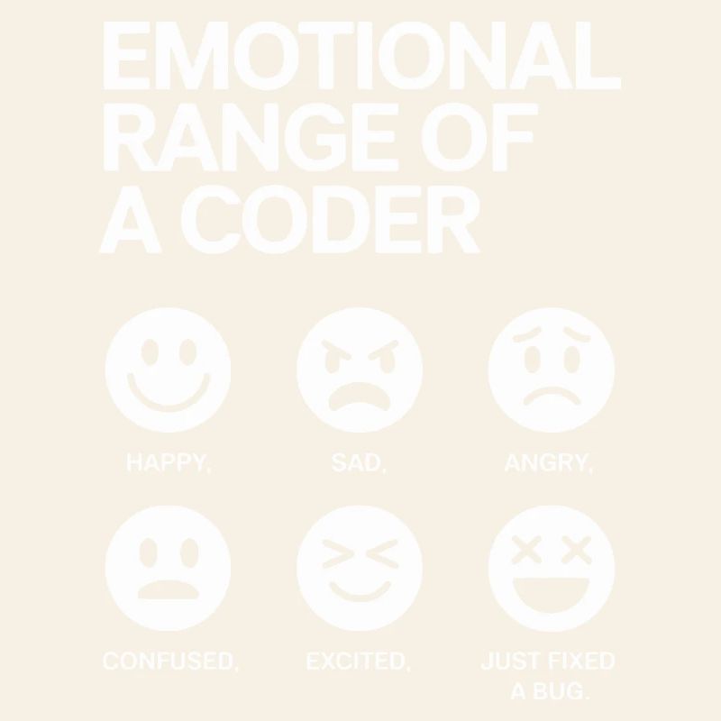 Emotionale Bandbreite eines Programmierers