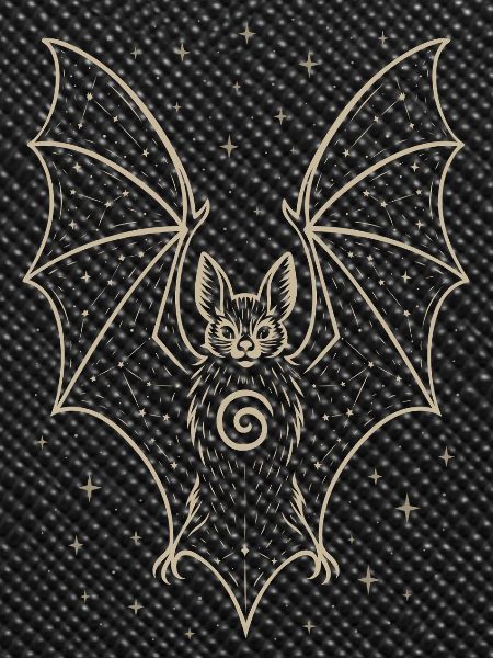 Mystic Bat with Stars