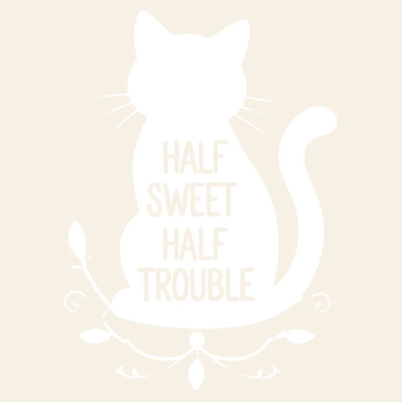 Chat blanc mi-doux mi-trouble