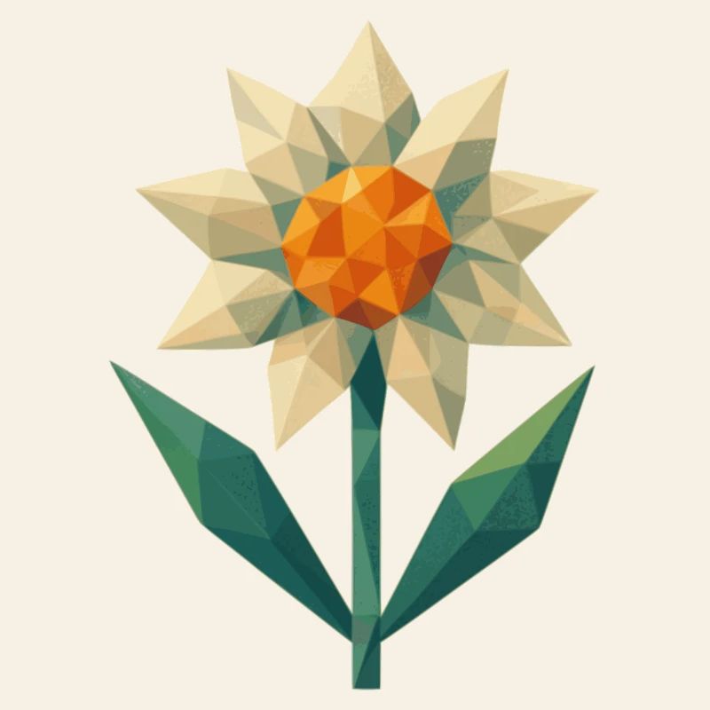 Geometric Flower - Edelweiss