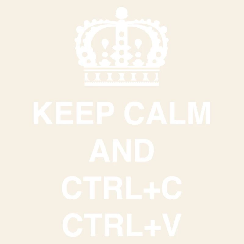 T-shirts de classe Keep calm et CTRL+C CTRL+V
