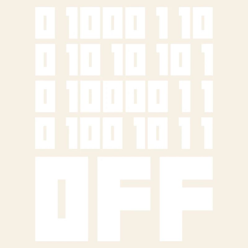 Binary Code F**k OFF – Humour Nerd & Geek Code