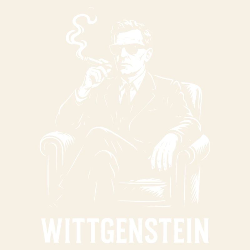 Wittgenstein philosopher Silhouette Smoking