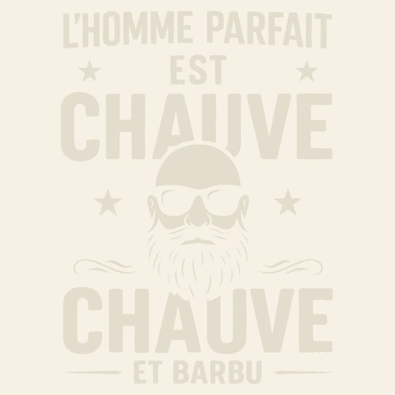 Der perfekte Mann hat eine Glatze und einen Bart