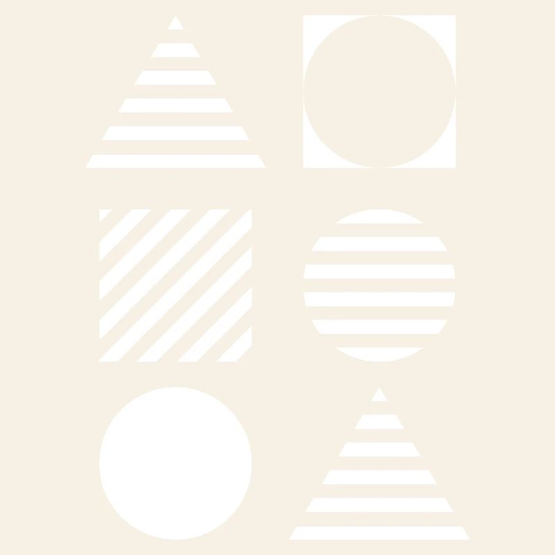 Geometric Grid Monochrome