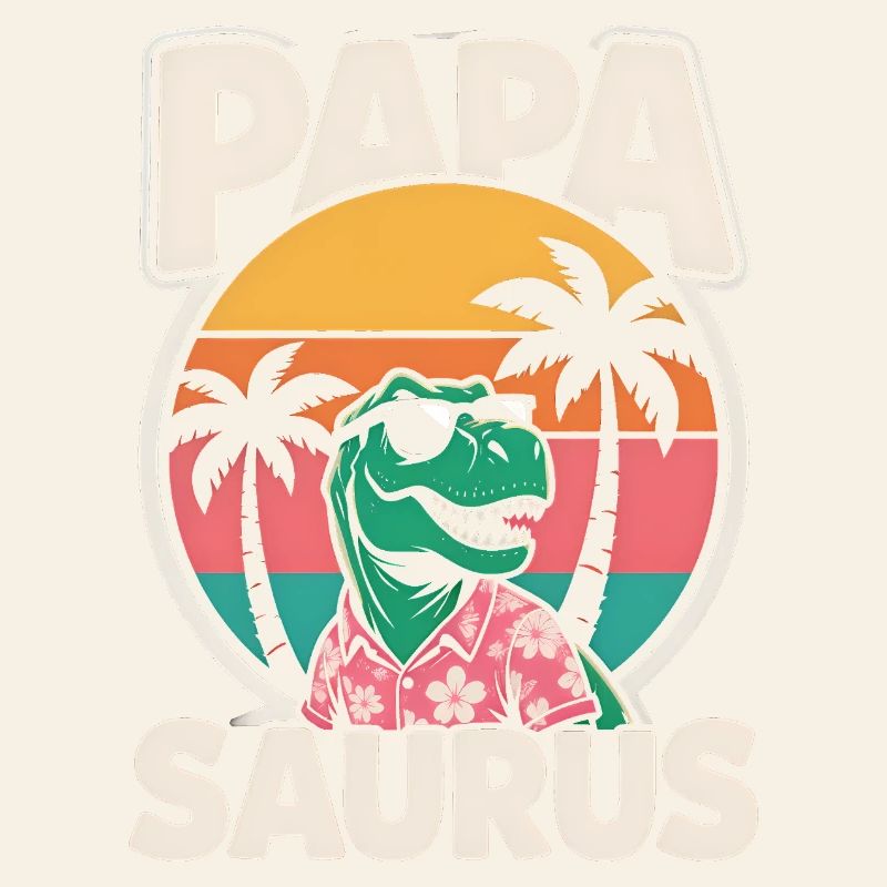 Papa Saurus Rex Dinosaur Father's Day Gift
