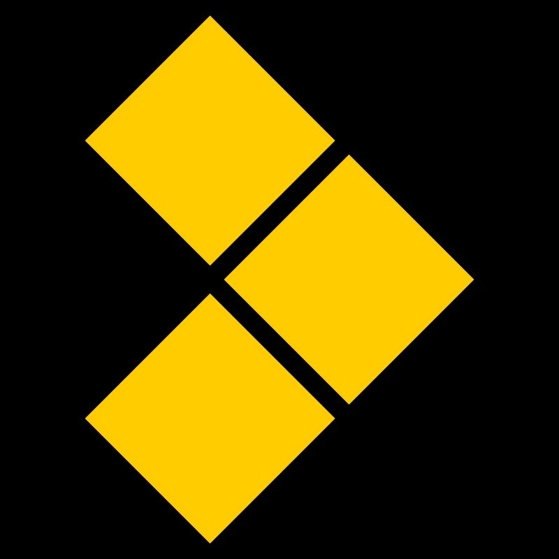 Geometric Yellow Diamond Grid