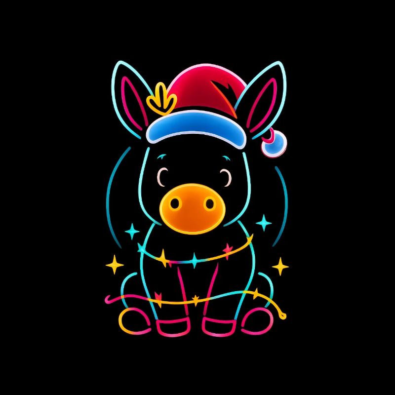 Esel Elfe Weihnachten Lustig Geschenk