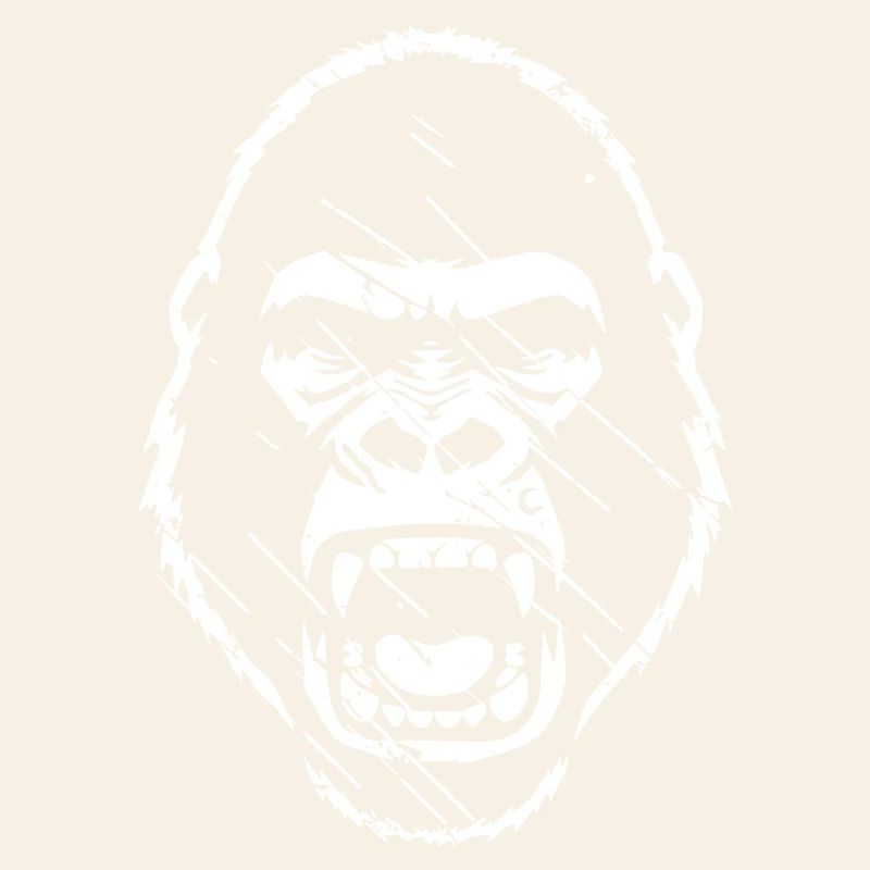 Furious Gorilla Stenchil Grunge vector_path130