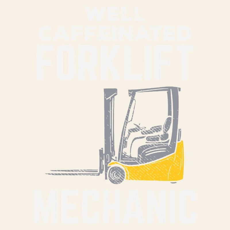 Conception bien caféinée du mécanicien de chariot élévateur