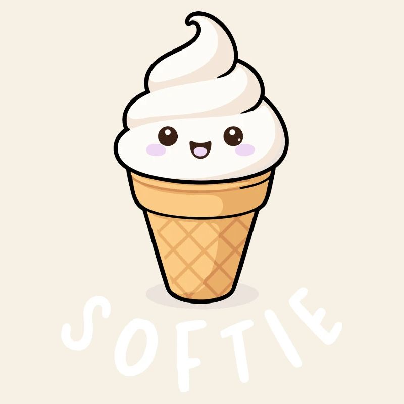 Softie Softeis Liebe Minimal Statement