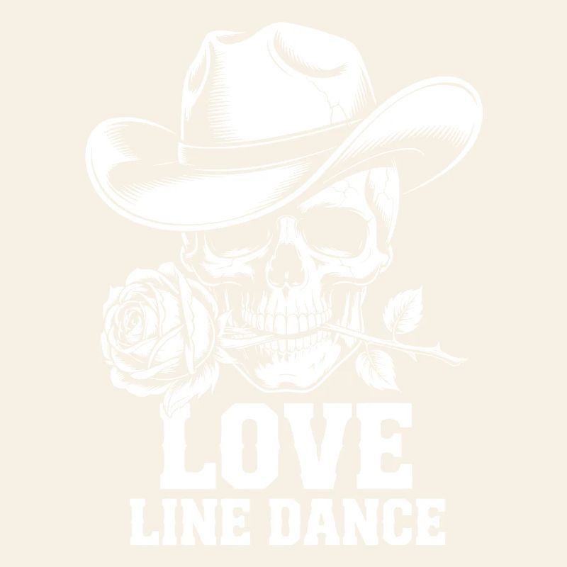 Line Dance Skull Rose