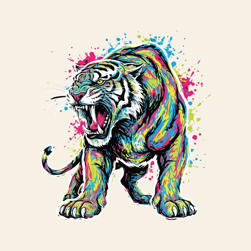 Neon Tiger Artistic Force