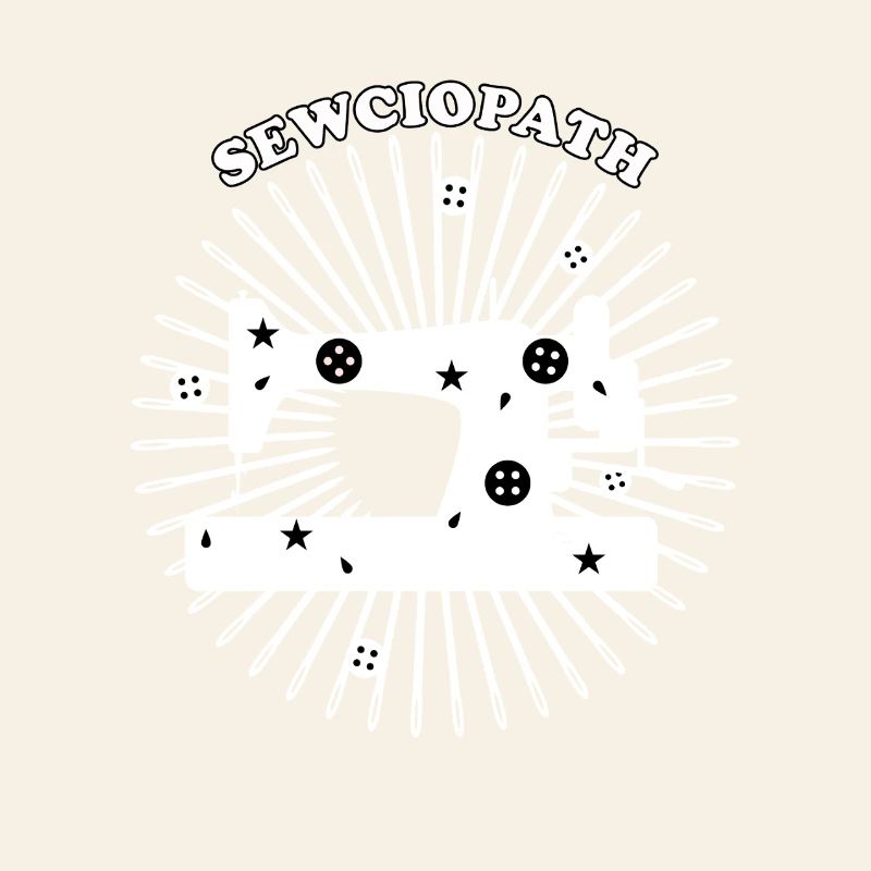 Conception de machine à coudre - Blanc