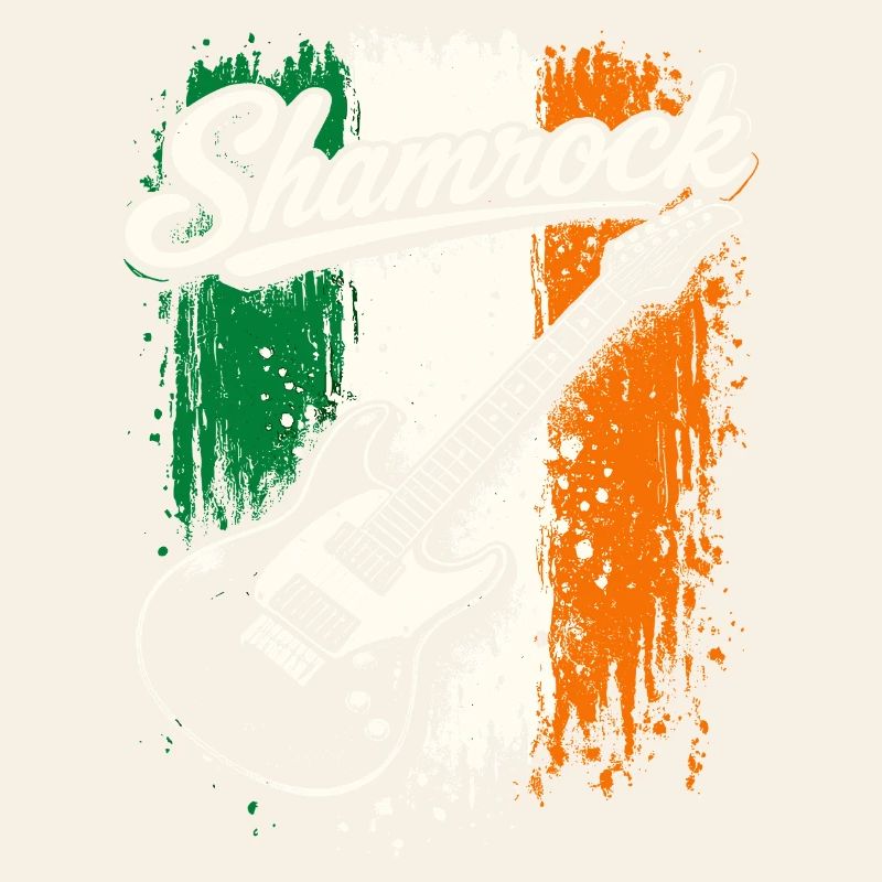 St Patrick E-Gitarre Irish Flag Rock