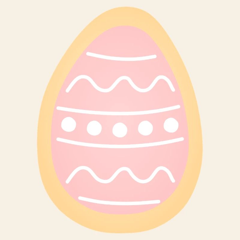 Pastel Easter Egg Cookie