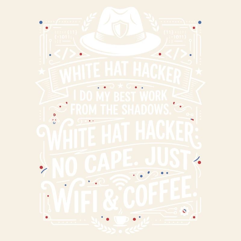 White Hat Hacker Wifi And Coffee