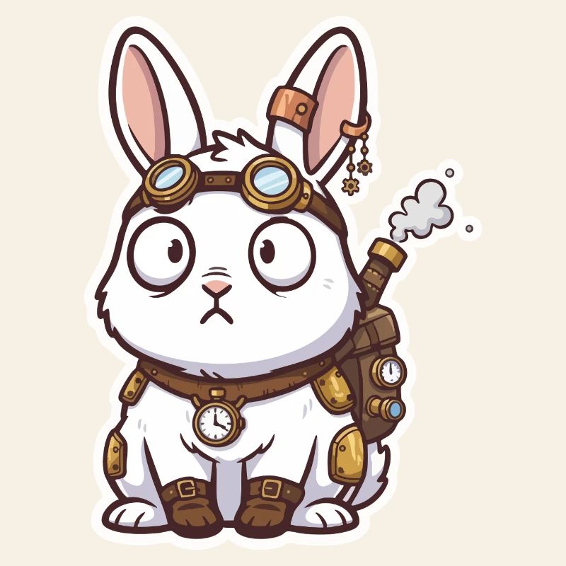 Lapin Steampunk Messager Sac-à-Dos Vapeur