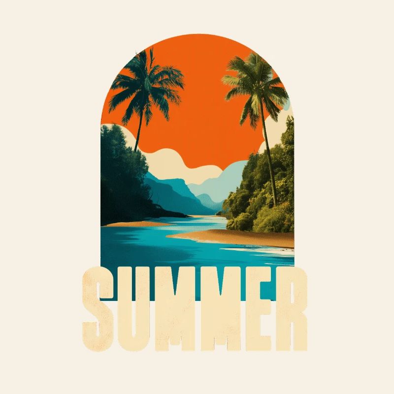 Tropical summer beach