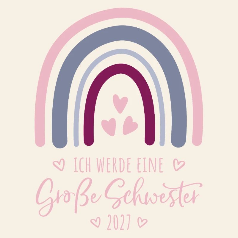 Ich werde eine Große Schwester 2027 Regenbogen