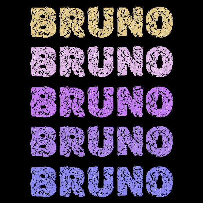 Bruno Repeated Pastel Letters