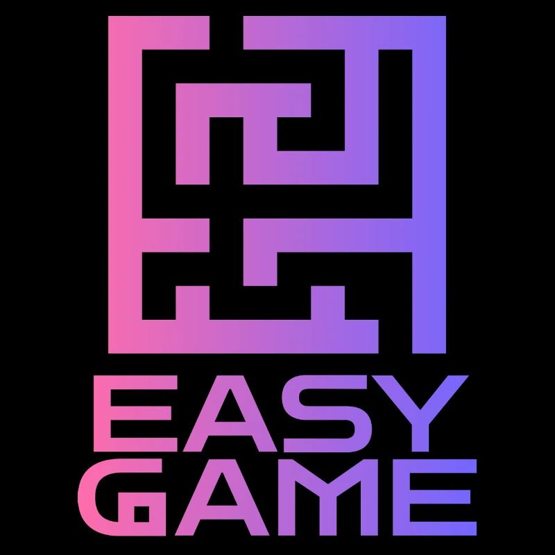 Maze Neon Easy Game Logo
