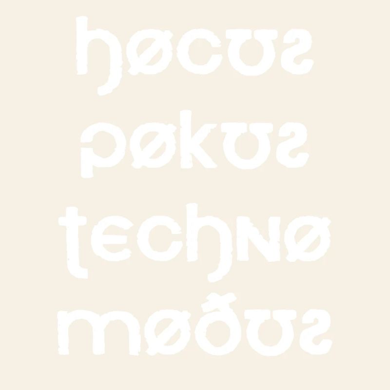 Hocus Pocus Techno Modus Font
