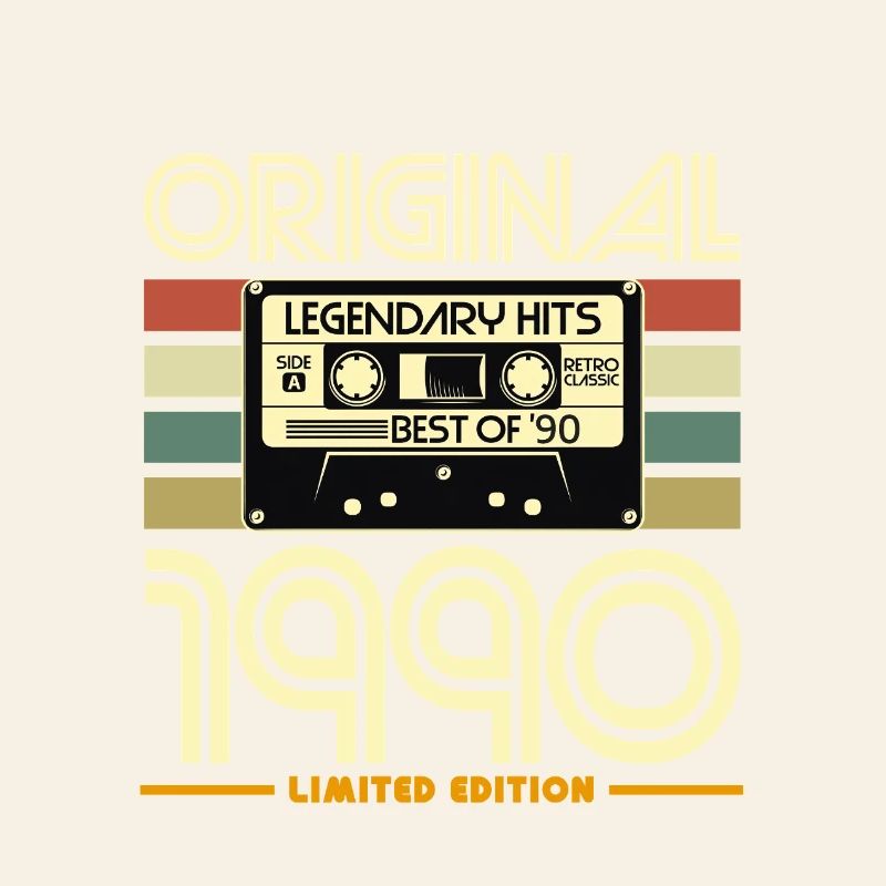 Original 1990 Rétro Cassette Édition