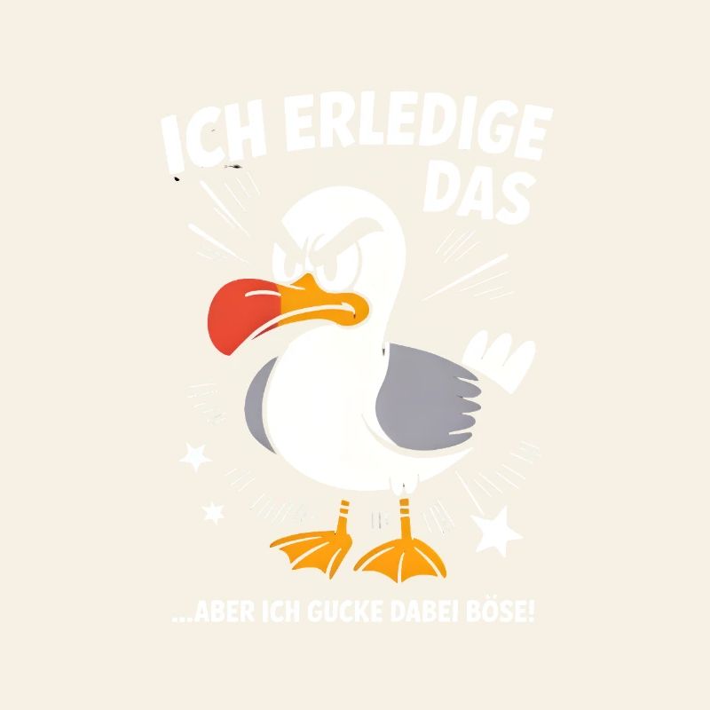 Möwe Seevogel Nen scheiss muss ich