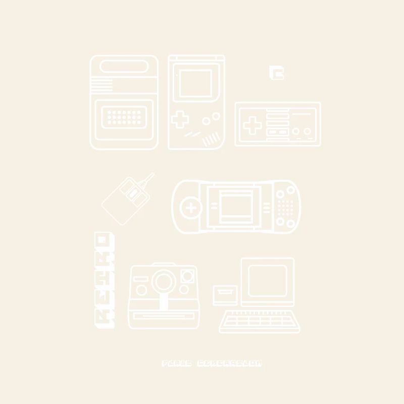 Retro Game Blueprint Nerd PC Game 8bit Console lol