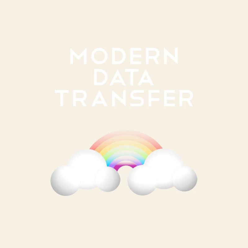 Modern Data Transfer Clouds Computer Scientist Gift
