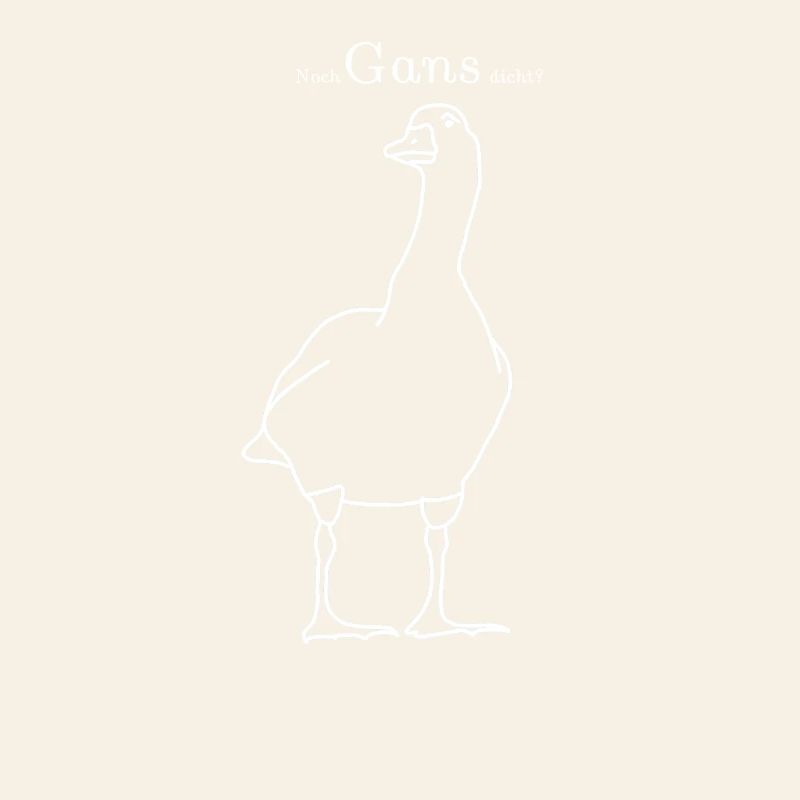 Noch Gans dicht