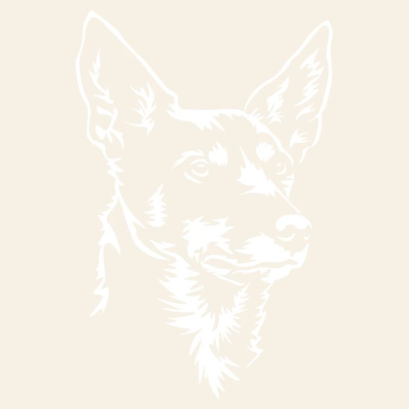 Tête de Kelpie australienne "Black Edition"