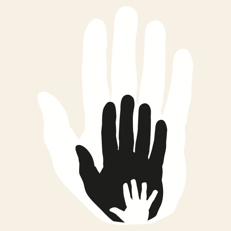 Bébé main dans la main dans la main