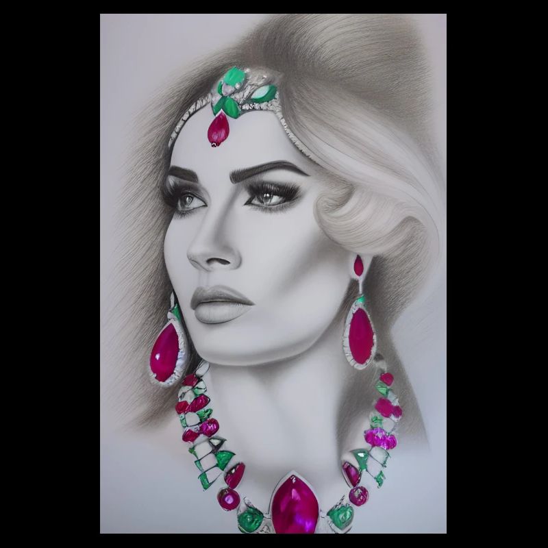 Femme avec des bijoux