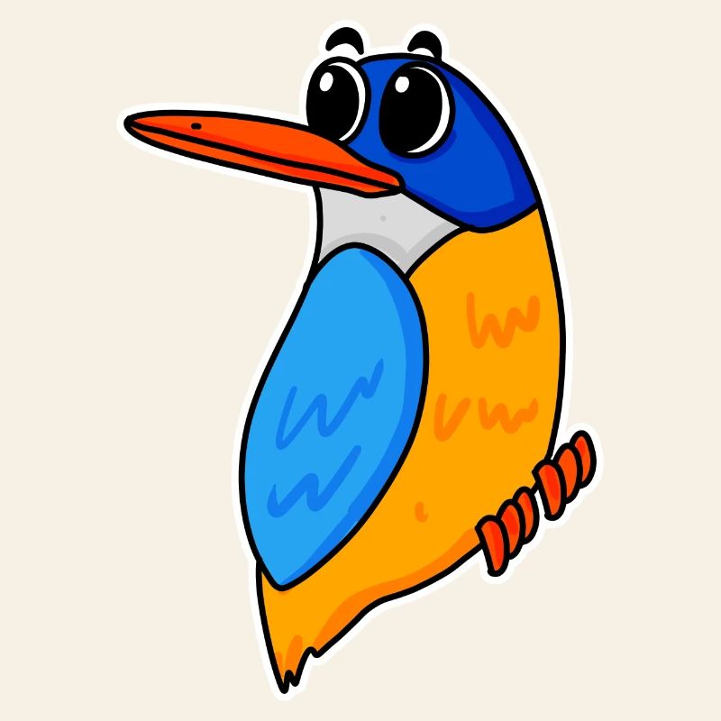 Niedlicher Eisvogel