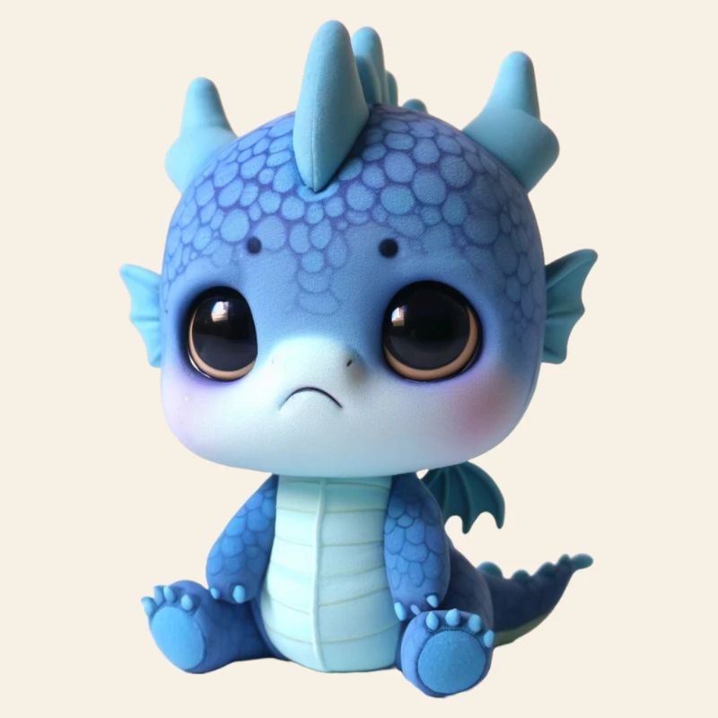 Cute Dragon Plush Charm