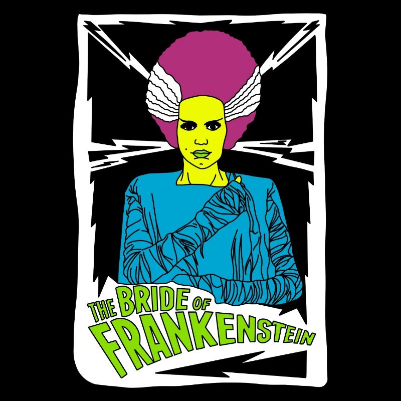 Bride of Franky Affiche Rétro Design