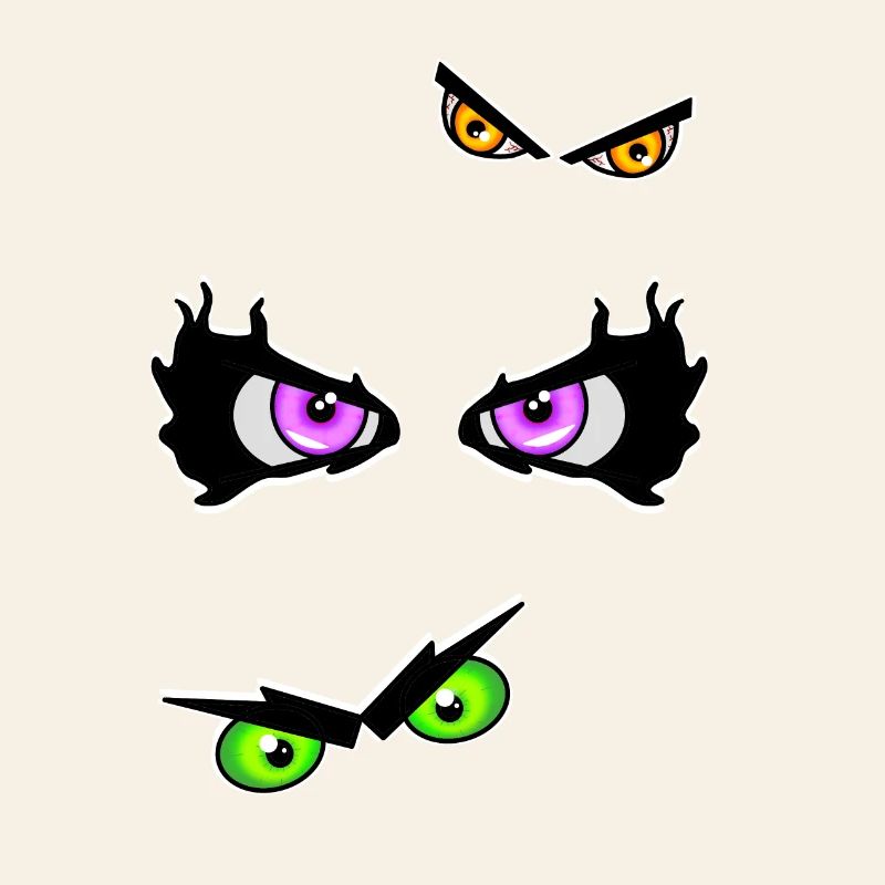 Halloween eyes evil