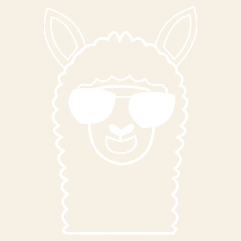 Lama avec lunettes de soleil