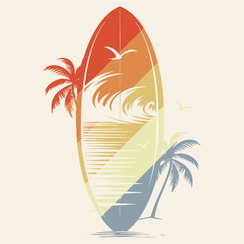 Planche de surf Vintage Graphic