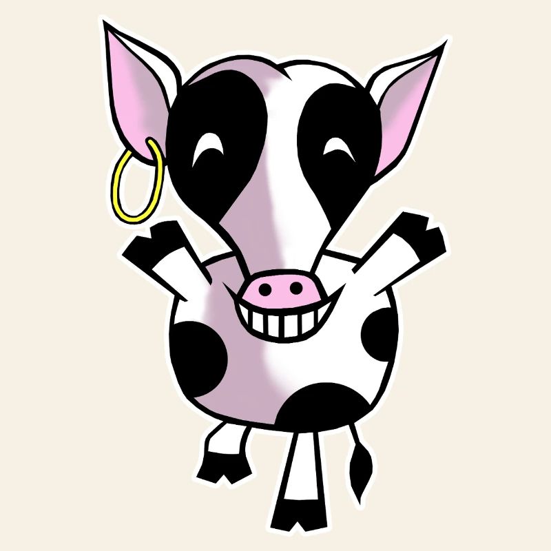 Vache heureuse
