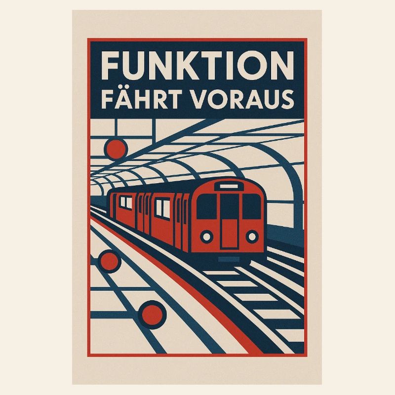 Subway Bauhaus 1930s Function Goes Ahead Retro