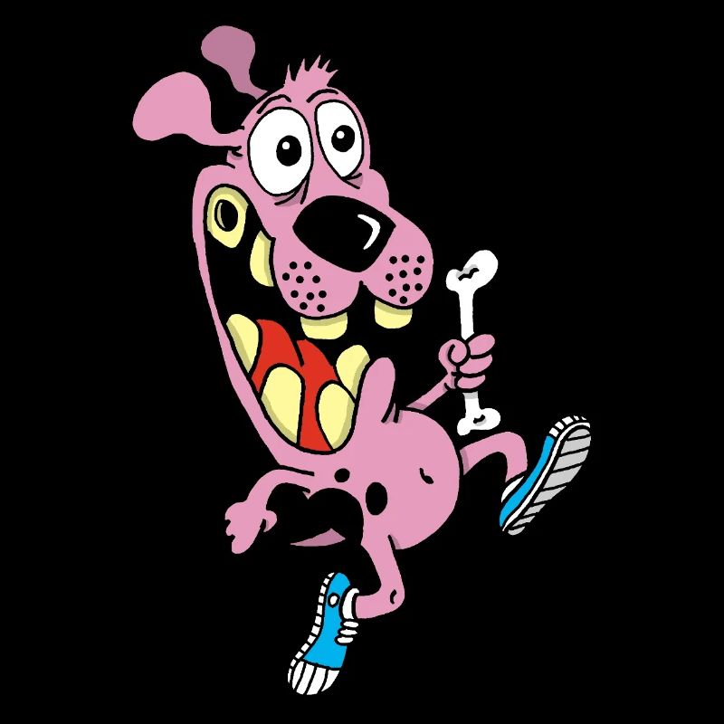 Course de relais pour un chien rose