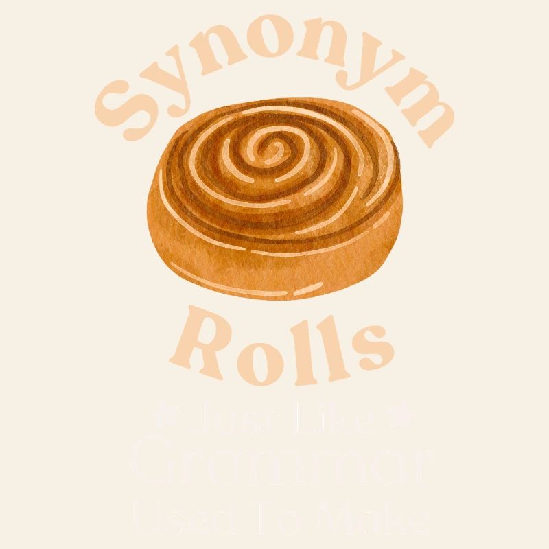 Conception typographique fantaisiste de rouleaux de cannelle