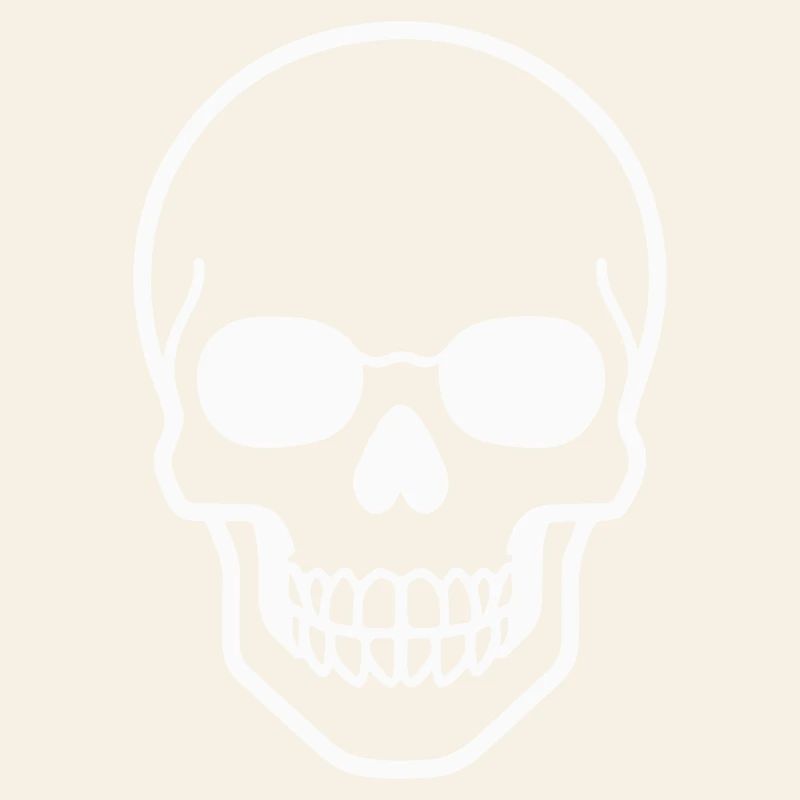 Minimalist Totenkopf Design